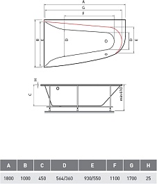 Vayer Акриловая ванна Boomerang 170x90 L – фотография-4